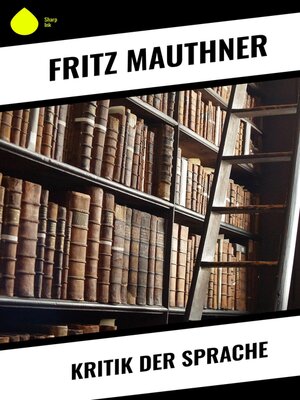 cover image of Kritik der Sprache